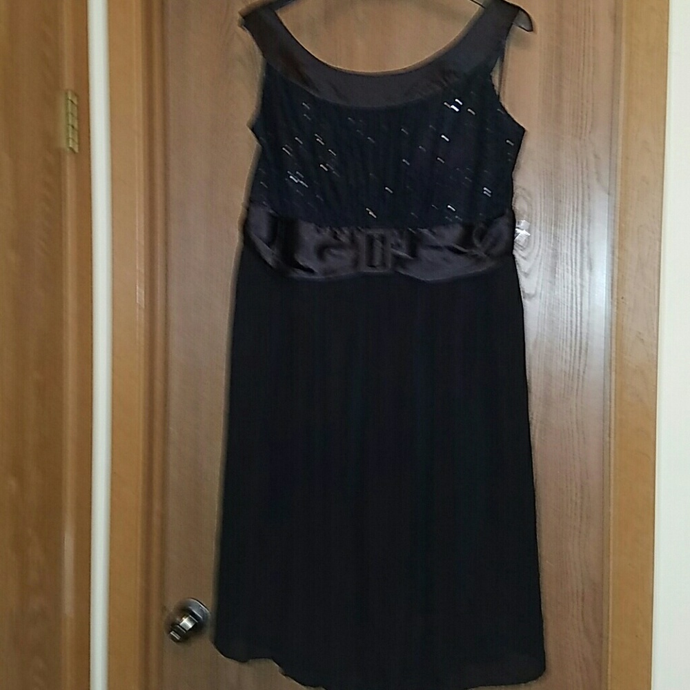 Lane Bryant black sequin dress